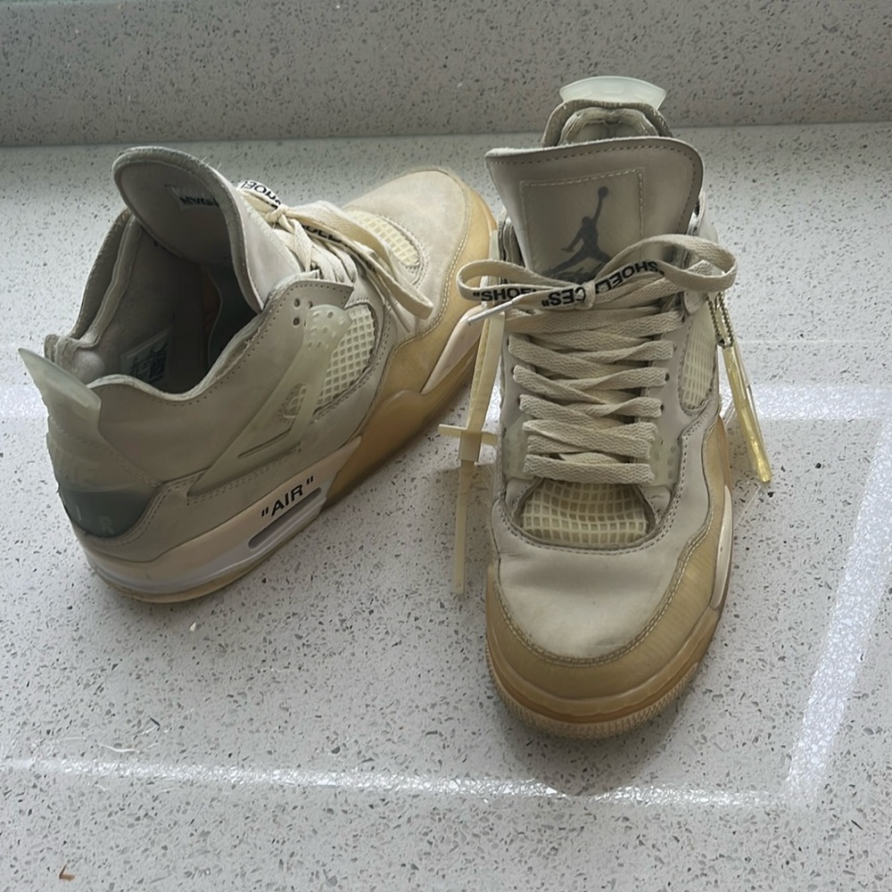 Size 11- Jordan 4 SP x Off-White women